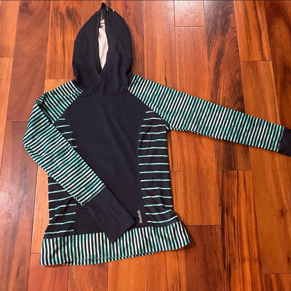 Reebok hooded running top